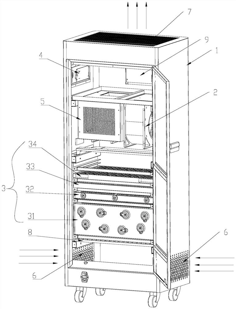 Intelligent radon daughter removing air purifier