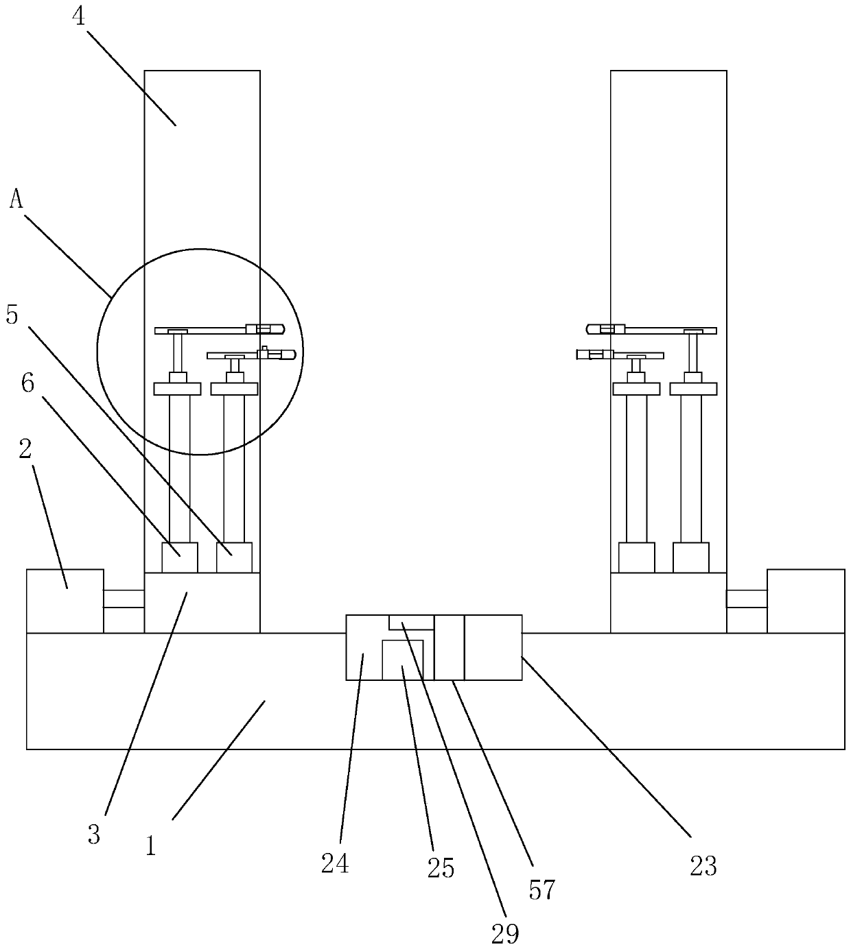 Leather shoe fabric tailoring equipment for leather shoe processing