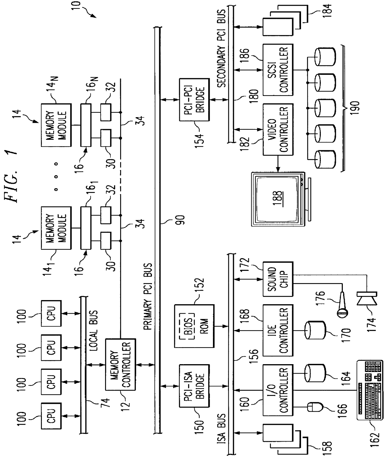 Method and apparatus for detecting insertion and removal of a memory module using standard connectors