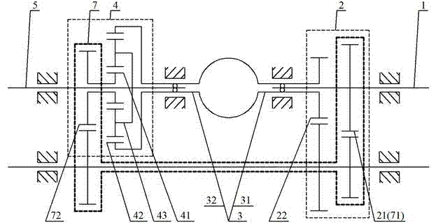 Compound type hydraulic drive device