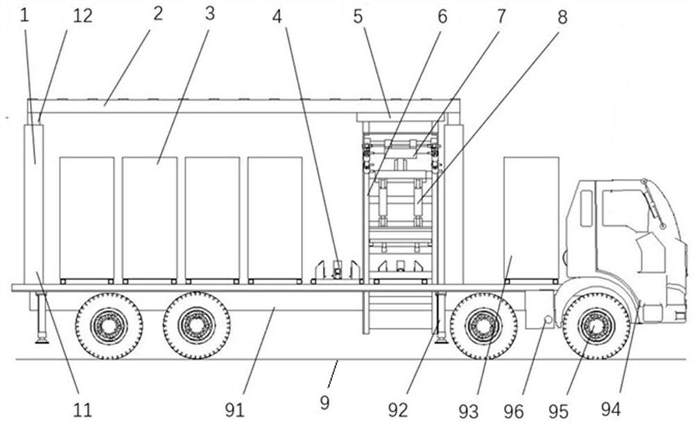 Novel mobile battery replacing equipment