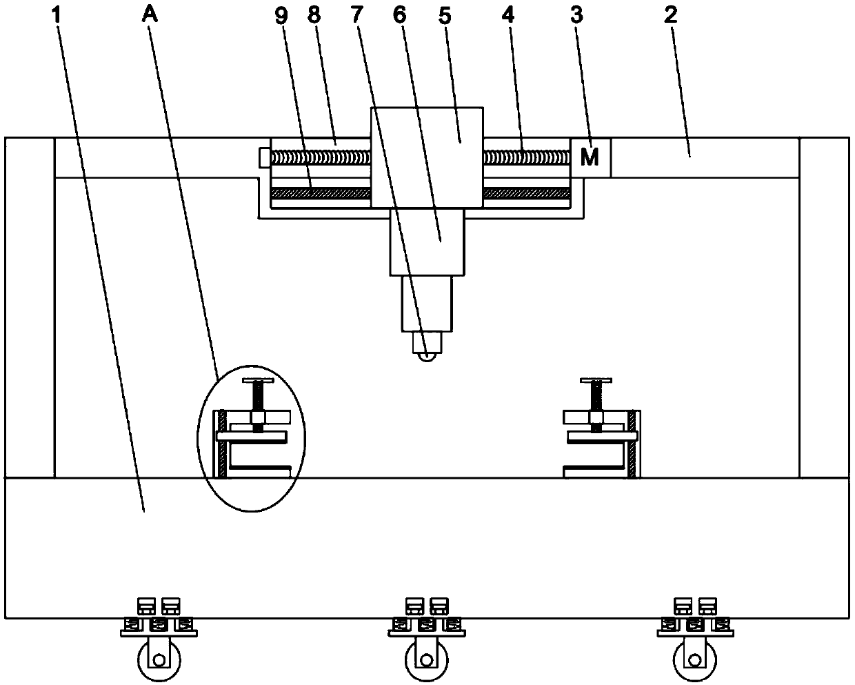 Building material hardness detecting device