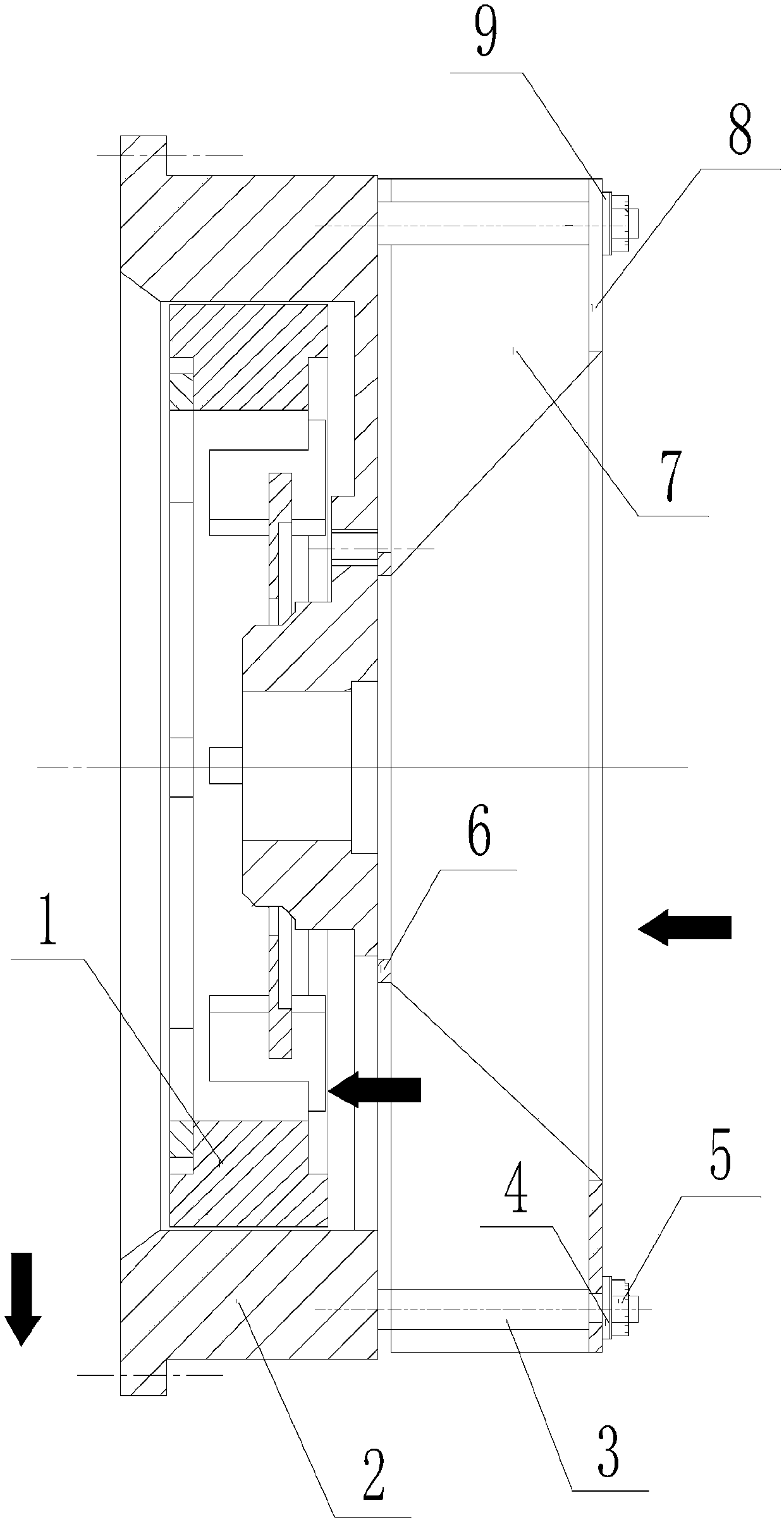 Diesel generating set stator cooling device