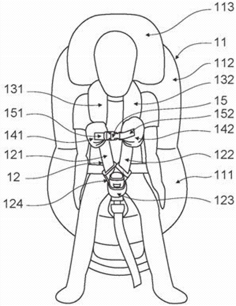 Pyrotechnic gas generator and corresponding childcare device