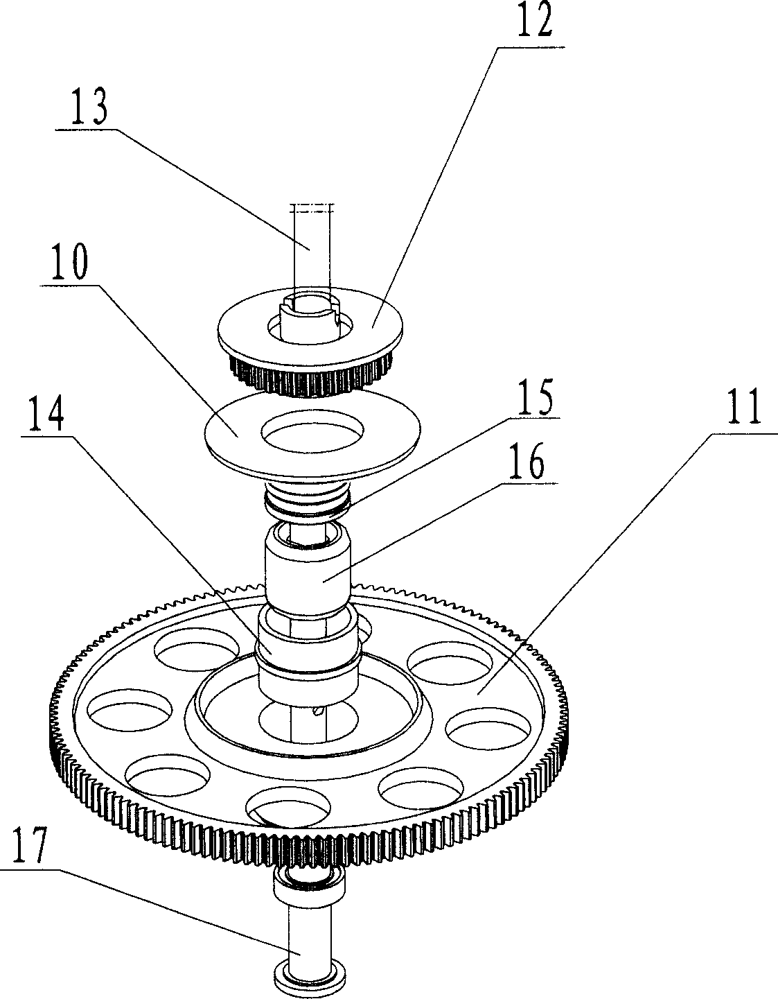 Power driving module for model aeroplane