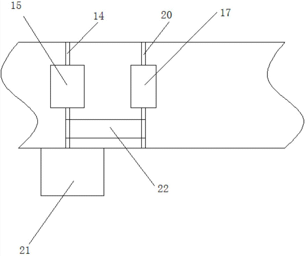 Woolen yarn surface burr removing device for fabric processing