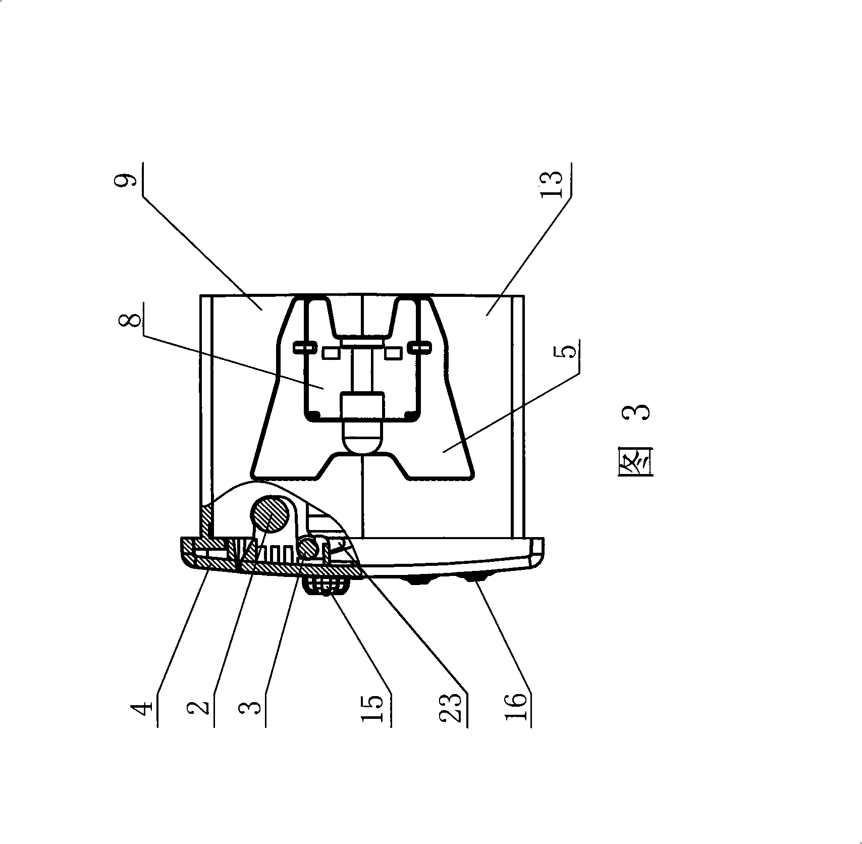 Locking-key interlock control type compact printer