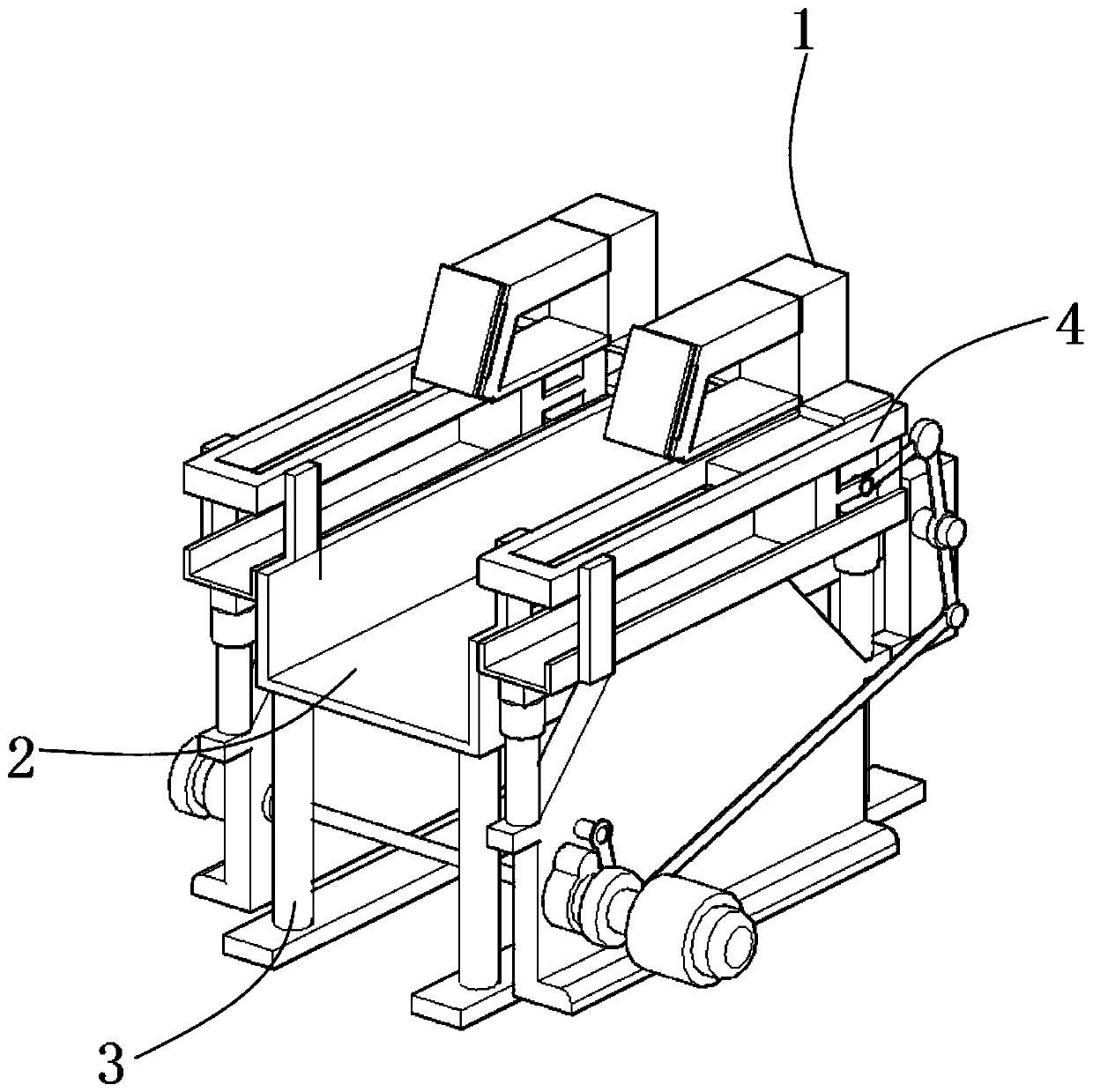 Pushing device for machining production