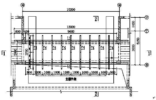 High-rise residential long-span interval corridor high-altitude formwork steel platform construction method