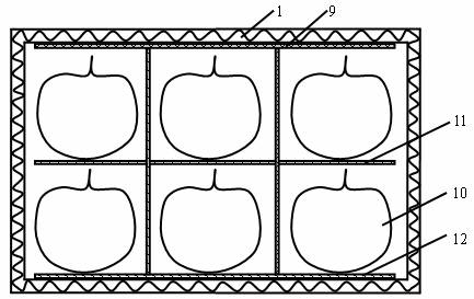 Fruit preserving carton and fruit preserving and storing method utilizing same