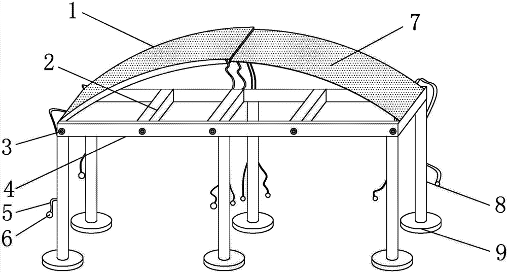 Film greenhouse capable of opening ceiling