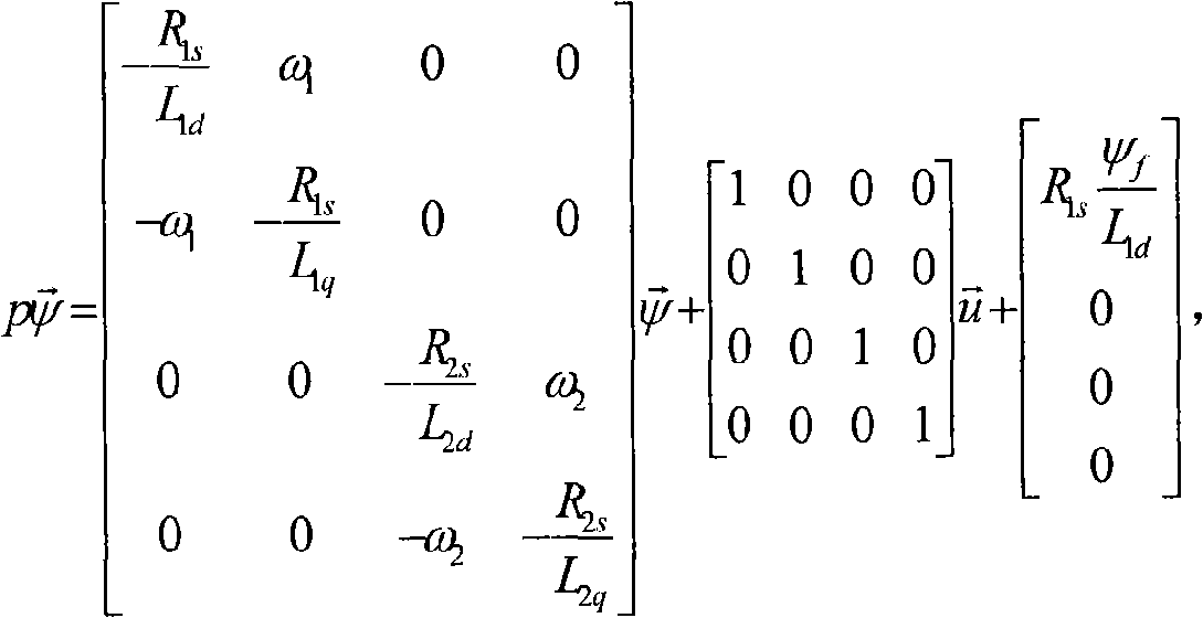 Control method of permanent magnetic bearing-free permanent magnetic synchronous motor non-radial displacement transducer