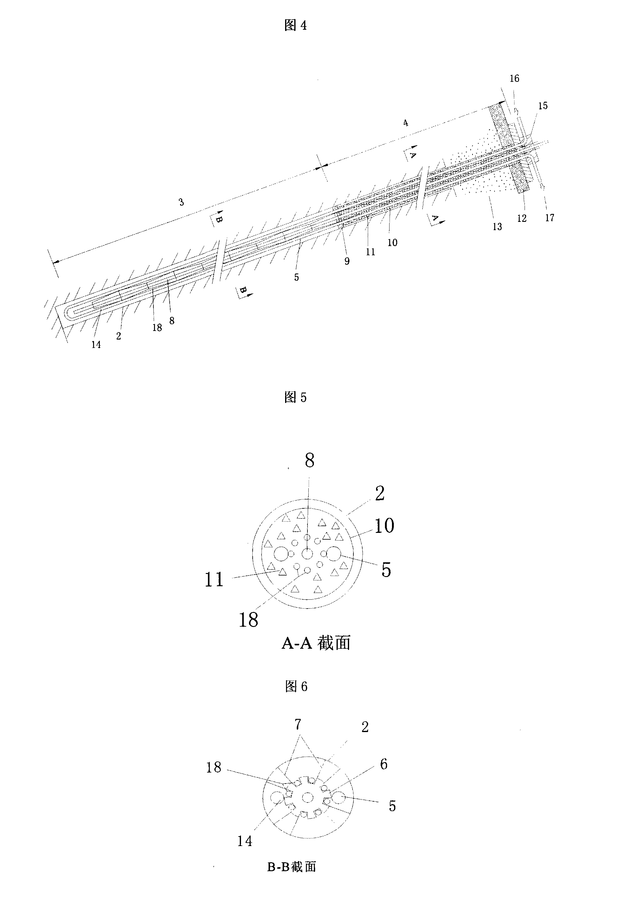 Shallow layer geothermal energy converting anchor rod