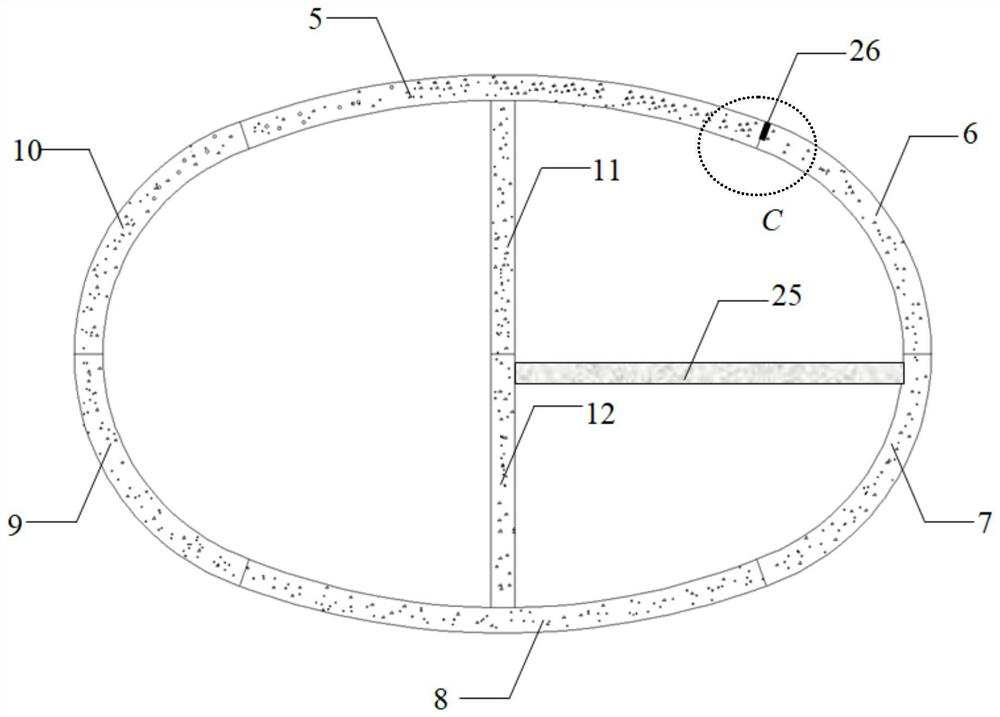 Phase-change concrete quasi-rectangular pipe gallery structure and construction method thereof