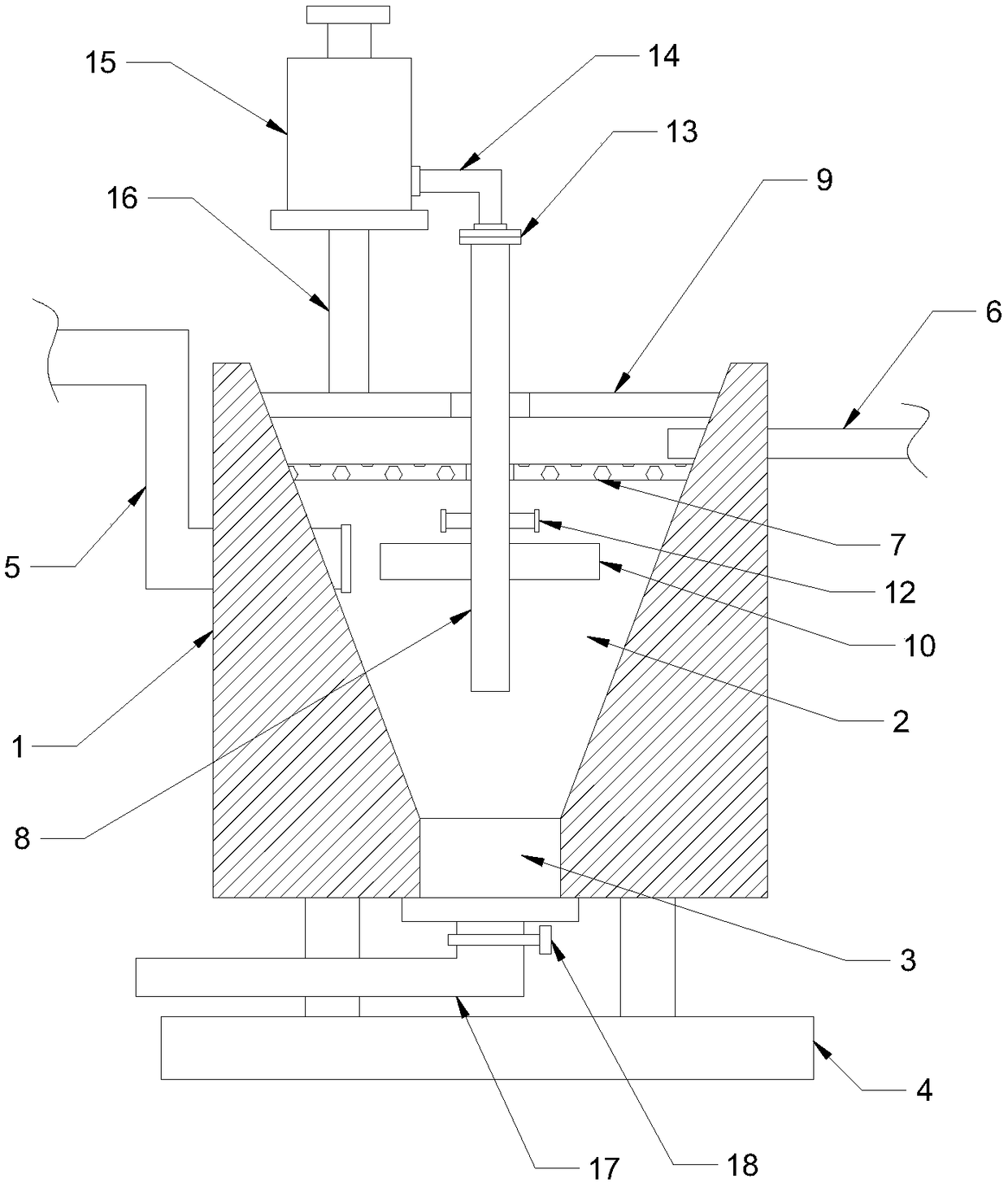 Energy-saving sewage precipitation device