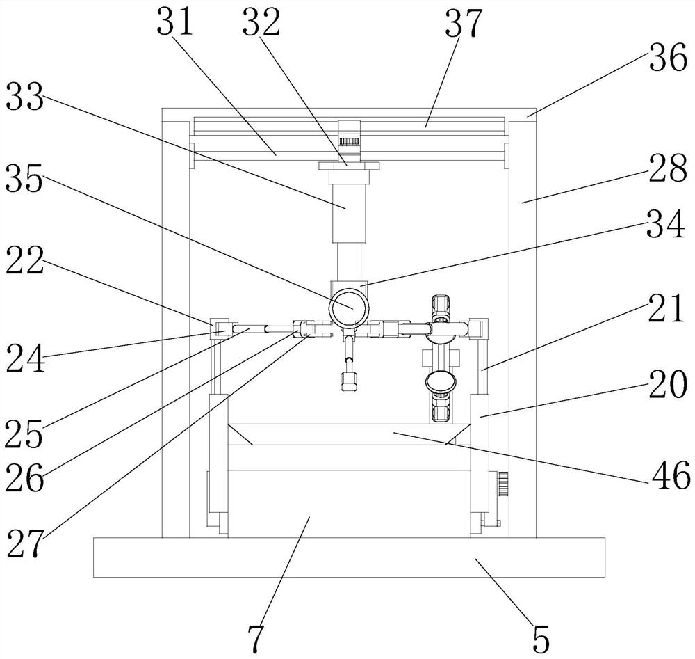 Part polishing operation table with automatic scrap collecting function for machine manufacturing