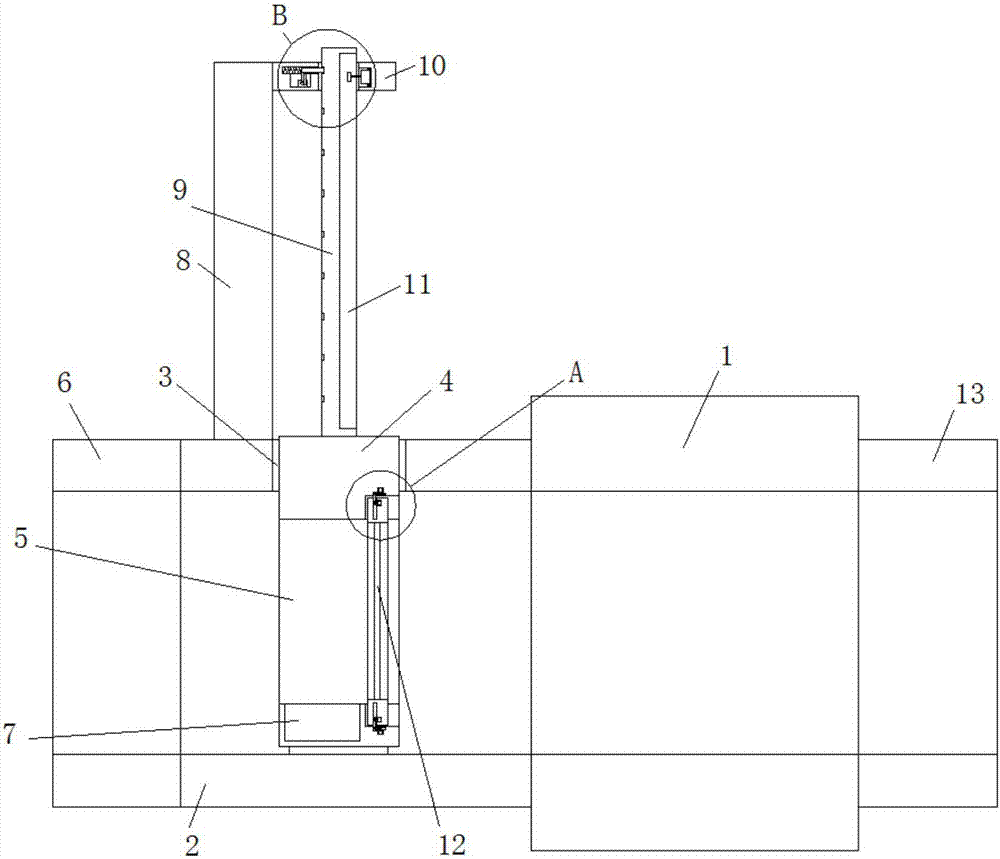 Sewage treatment device capable of facilitating clearing of waste residue