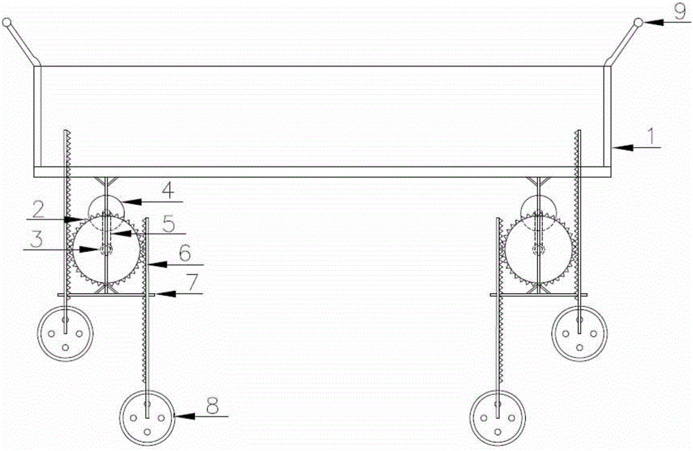 Obstacle surmounting transport mechanism for warships