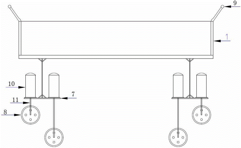 Obstacle surmounting transport mechanism for warships