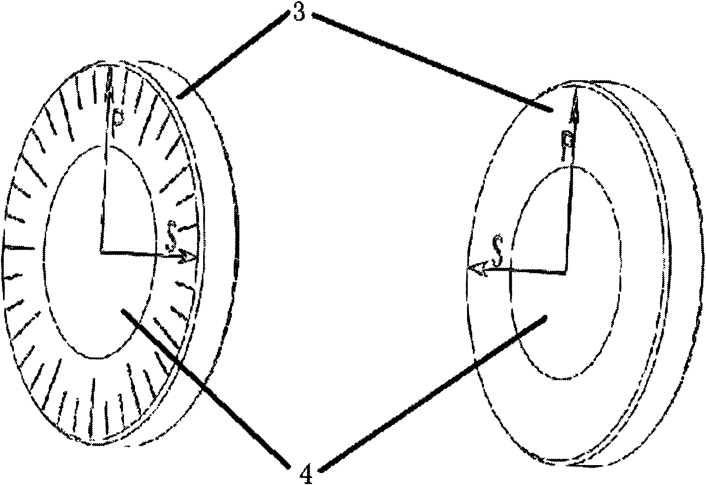 A device and method for calibrating the transmission axis of a polarizer