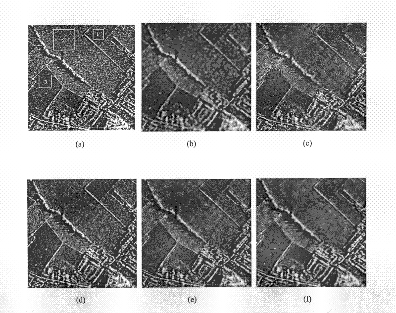 SAR image denoising method based on contour wave domain block hidden Markov model