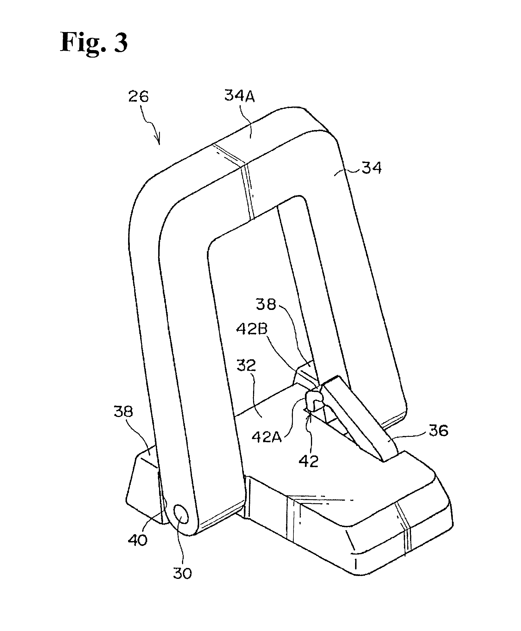 Holding mechanism of rotating member