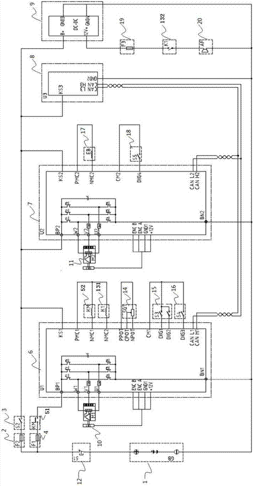 Parking brake control device of electric fork-lift truck and control method thereof