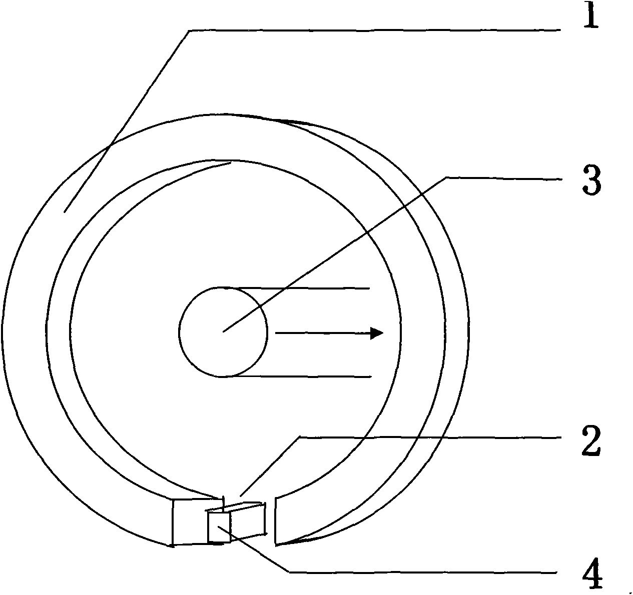 Magnetic induction current sensor for electric vehicle controller