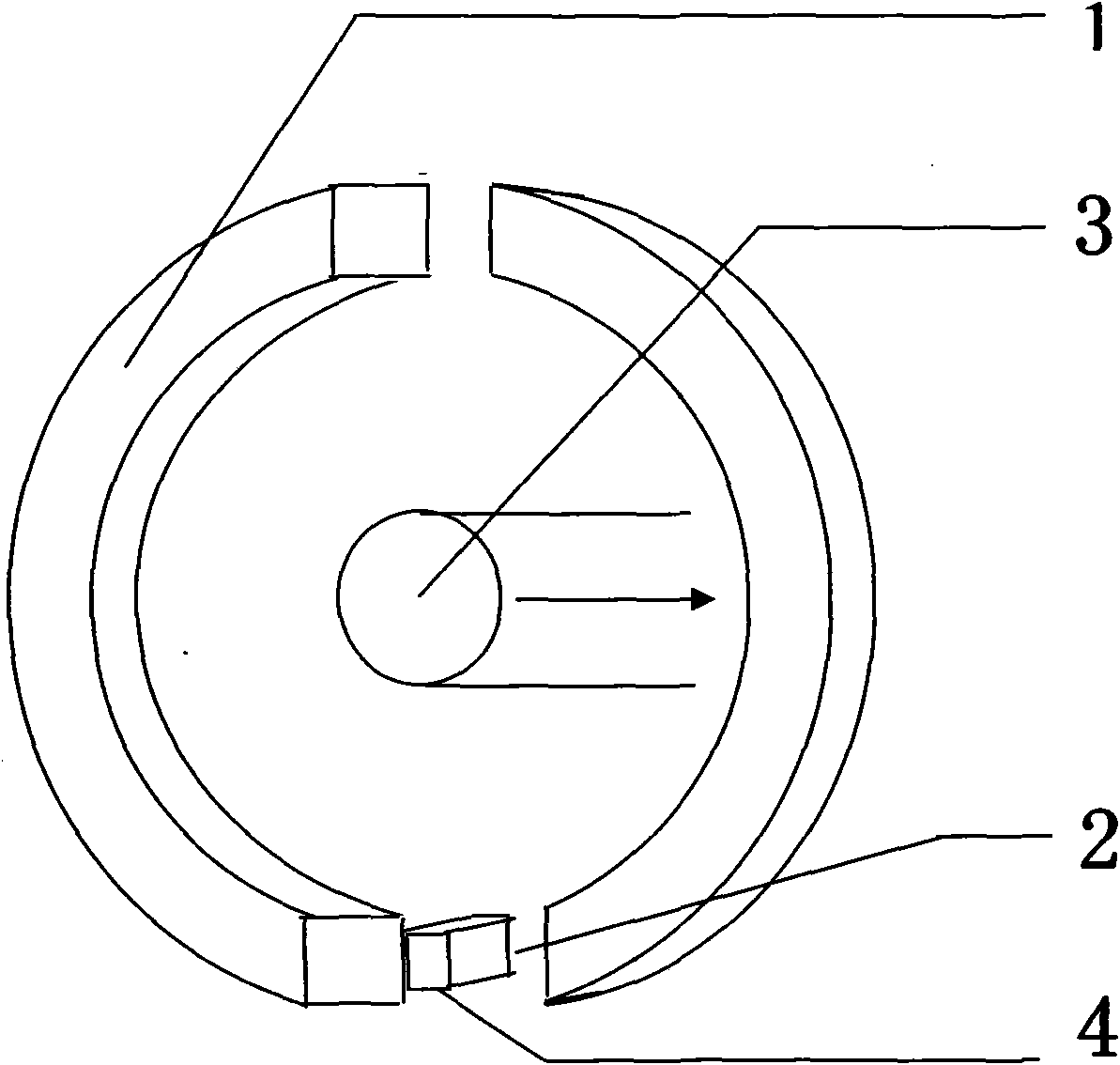 Magnetic induction current sensor for electric vehicle controller