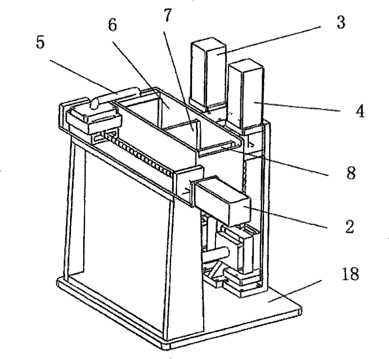 Laser sintering machine based on nano hydroxyapatite and used for manufacturing absorptive artificial bone