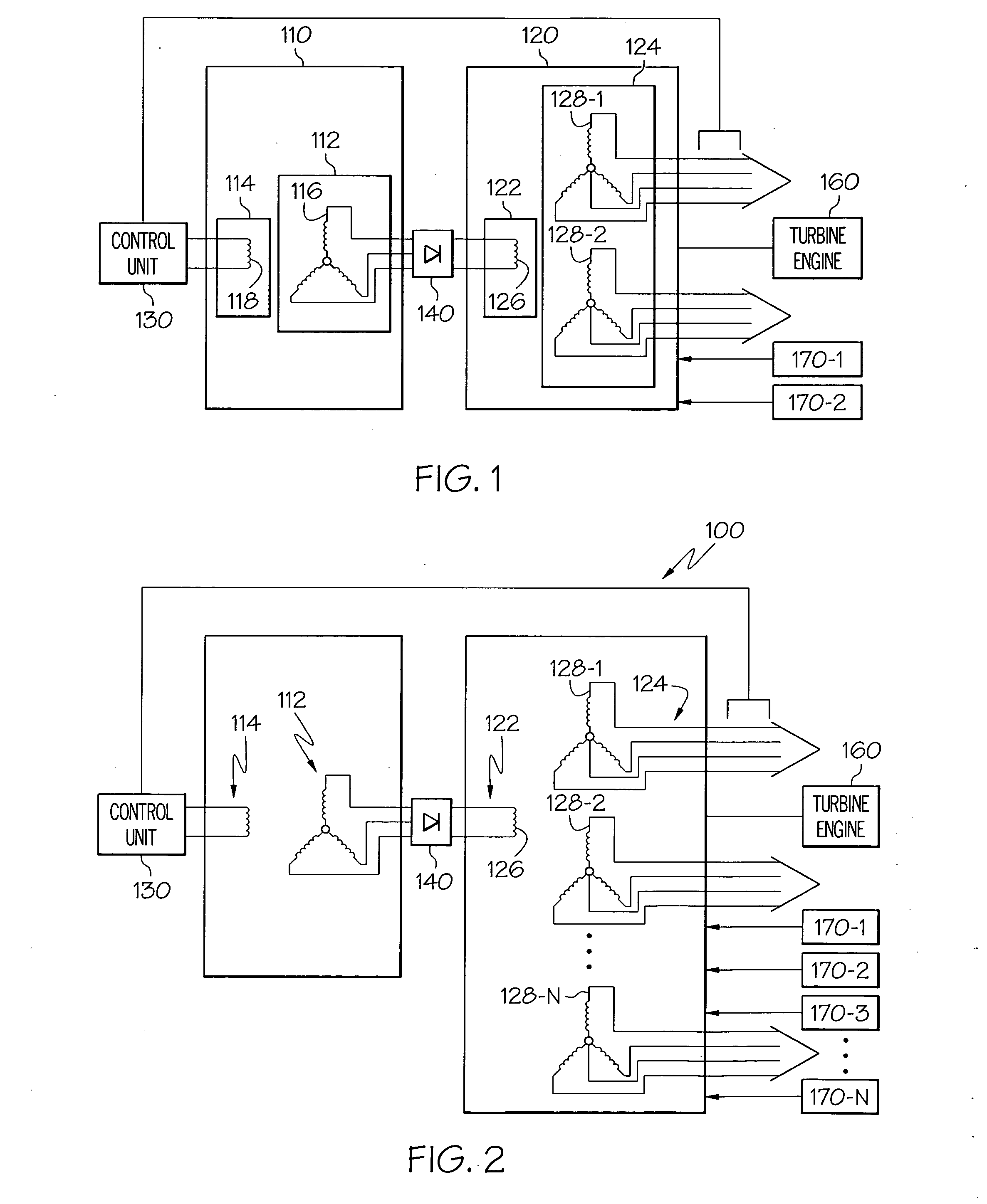 Starter-generator operable with multiple variable frequencies and voltages