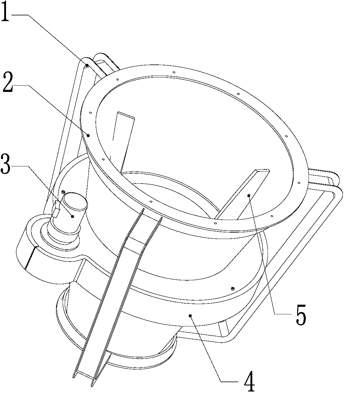 Rotary arch breaking machine