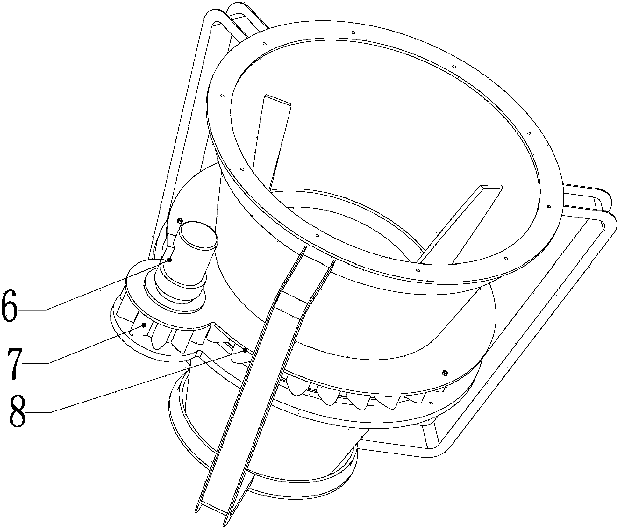 Rotary arch breaking machine