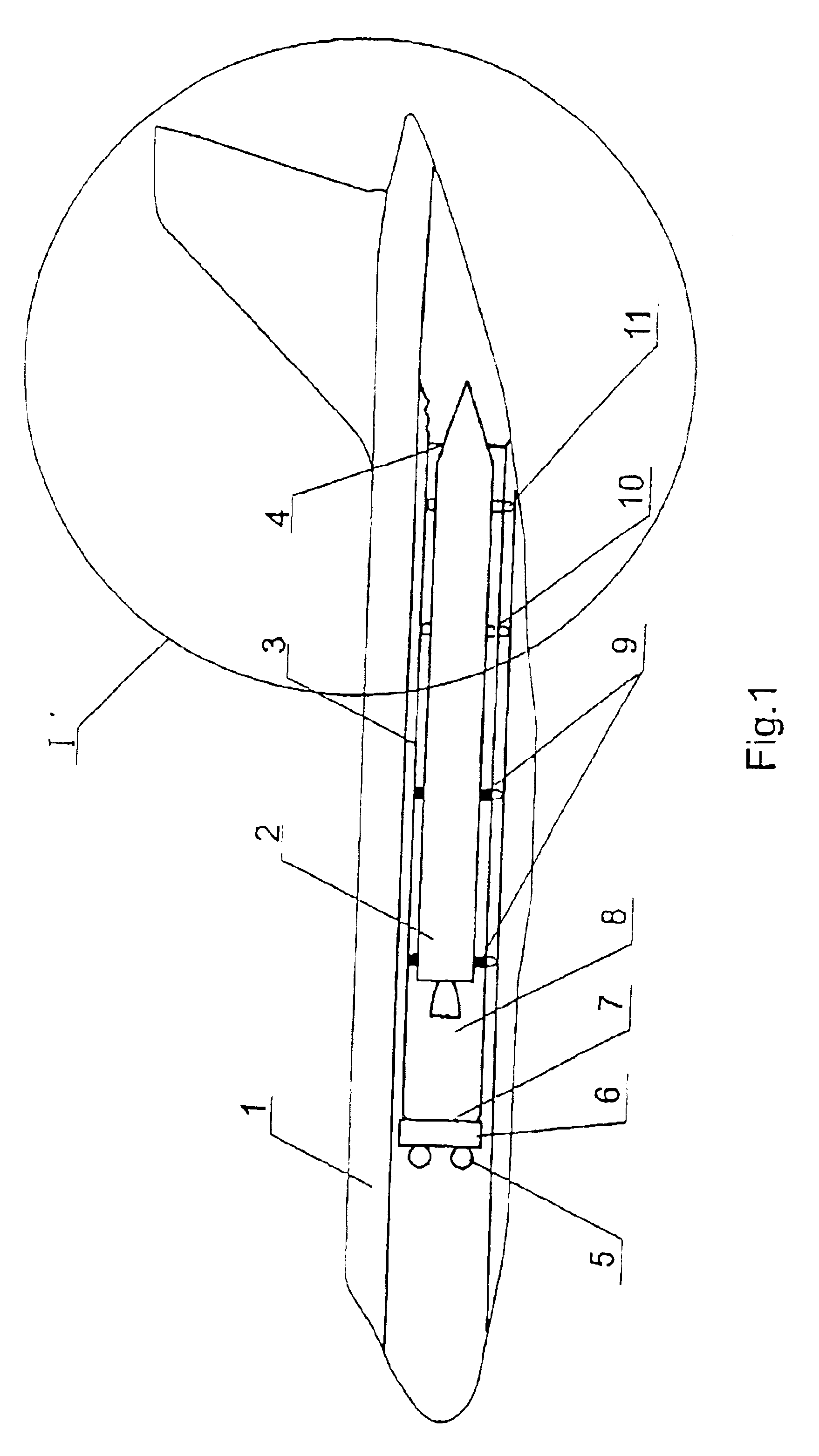 Apparatus for launching heavy large payloads from an aircraft