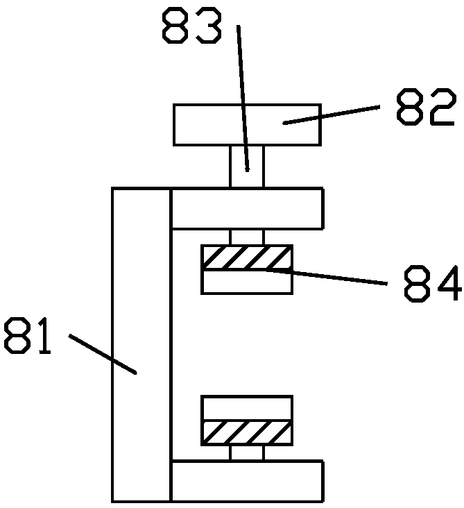 Paint spraying device for local surface of cylindrical wood in building engineering