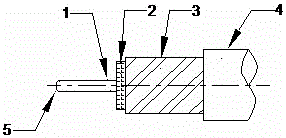 Semi-flexible radio-frequency coaxial cable assembly and manufacturing method therefor