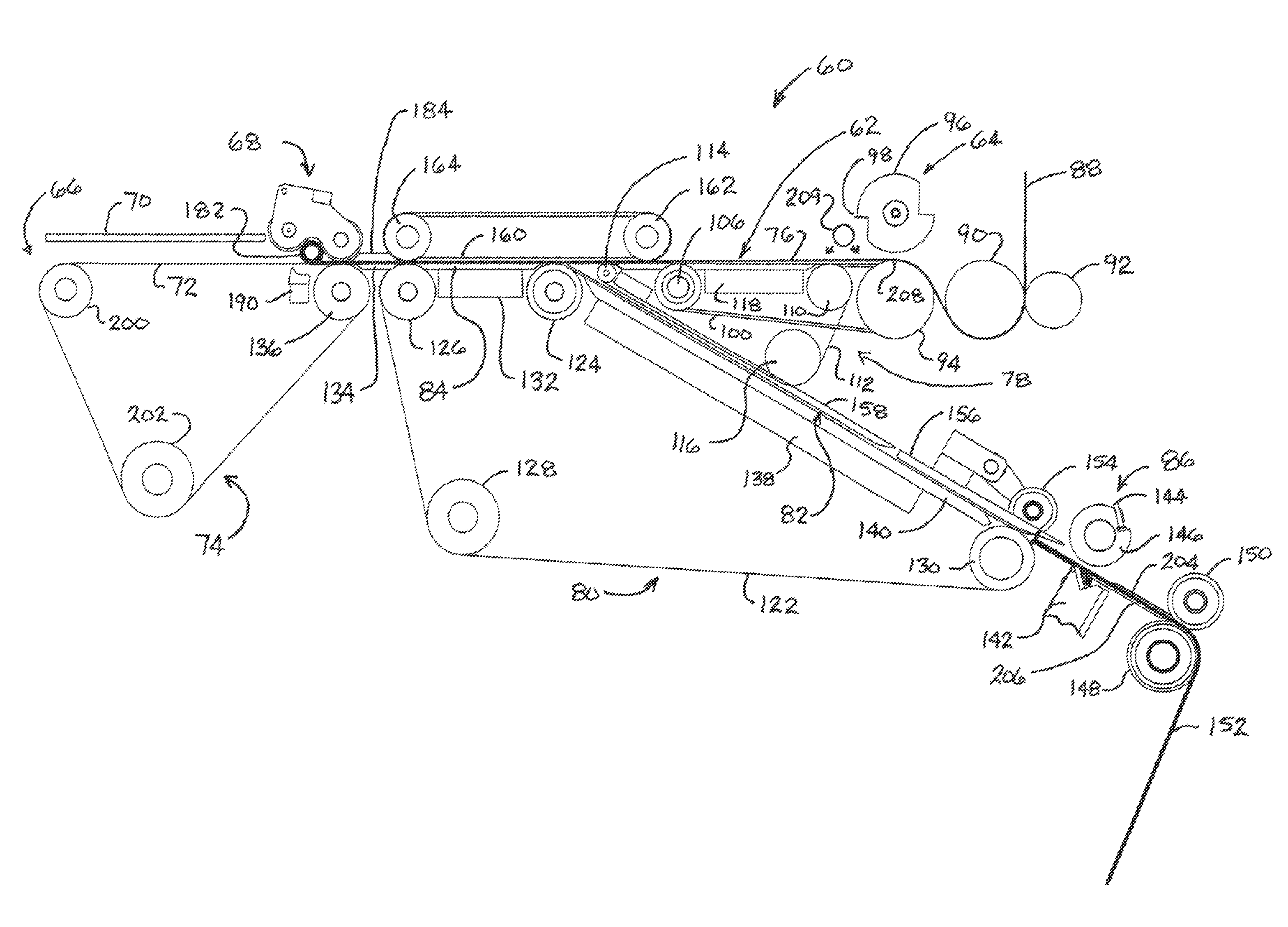 Foil roll with wound stiffening core, apparatus for winding the roll and method