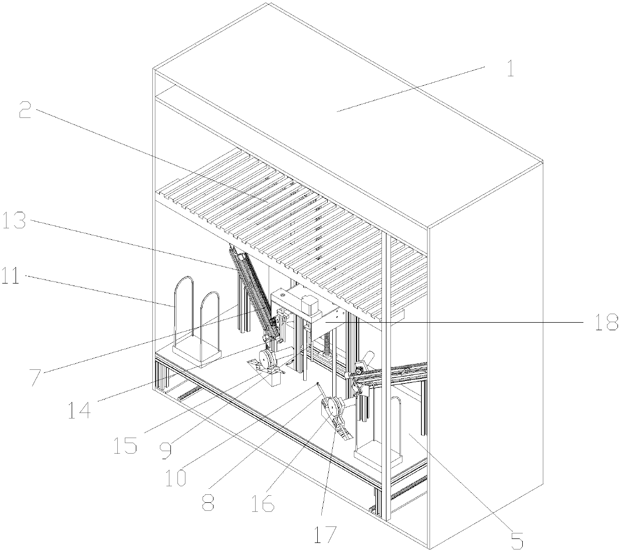 Automatic loving shoe cabinet and shoe-wearing method thereof