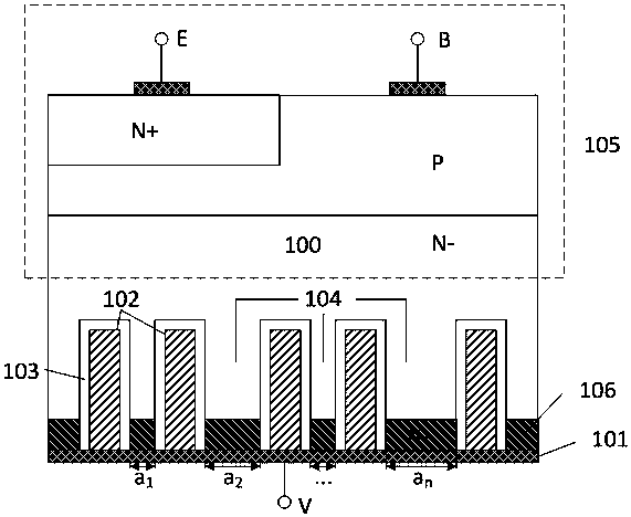 Field cut-off current control type power device with self-adaption