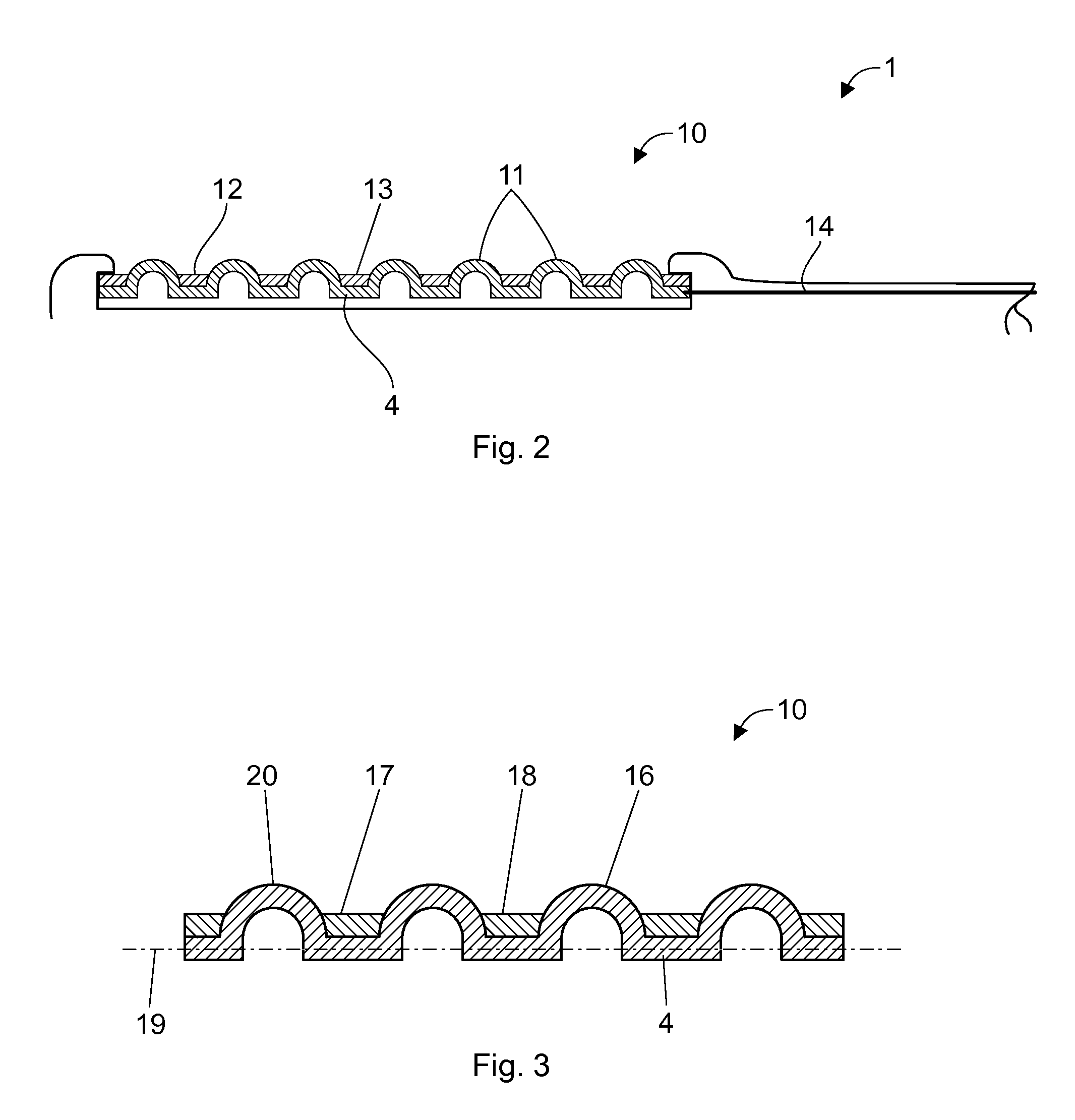 Mouth cleaning device and head portion of a mouth cleaning device