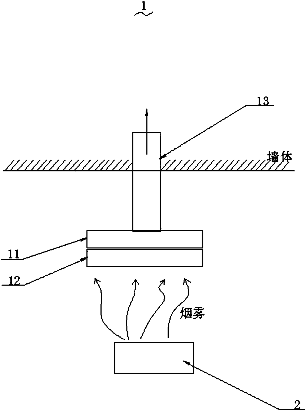 Novel high-efficiency negative pressure type smoke exhaust ventilator