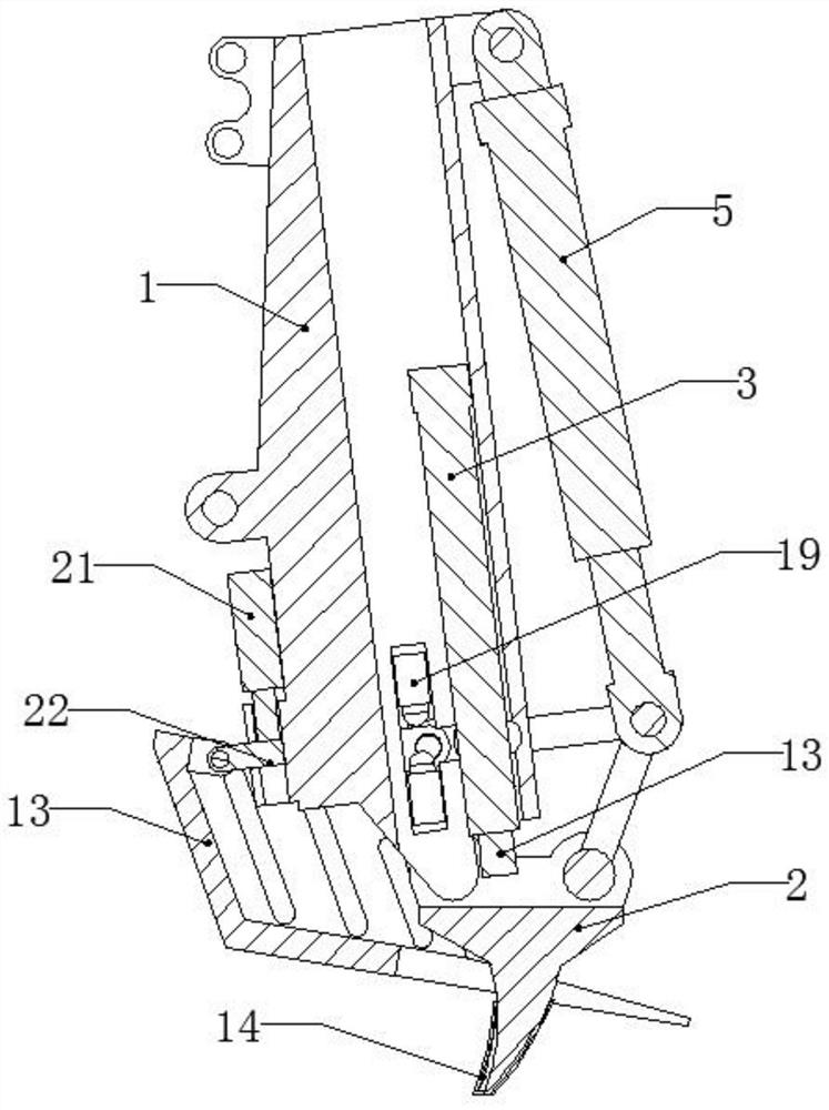 Full-hydraulic crushing scarifier of excavator