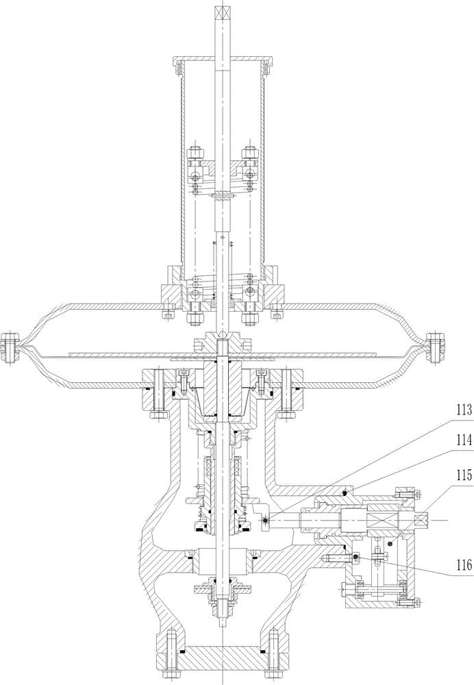 Integral shut-off pressure regulator