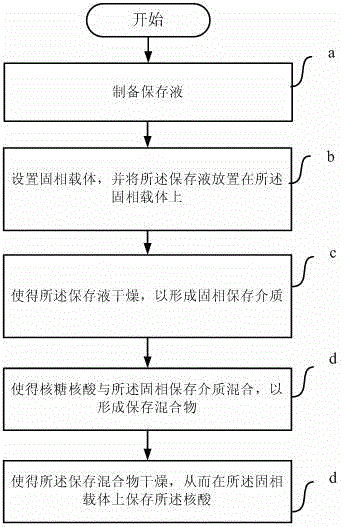 Method for preserving nucleic acid on solid surface, and preservation solution thereof