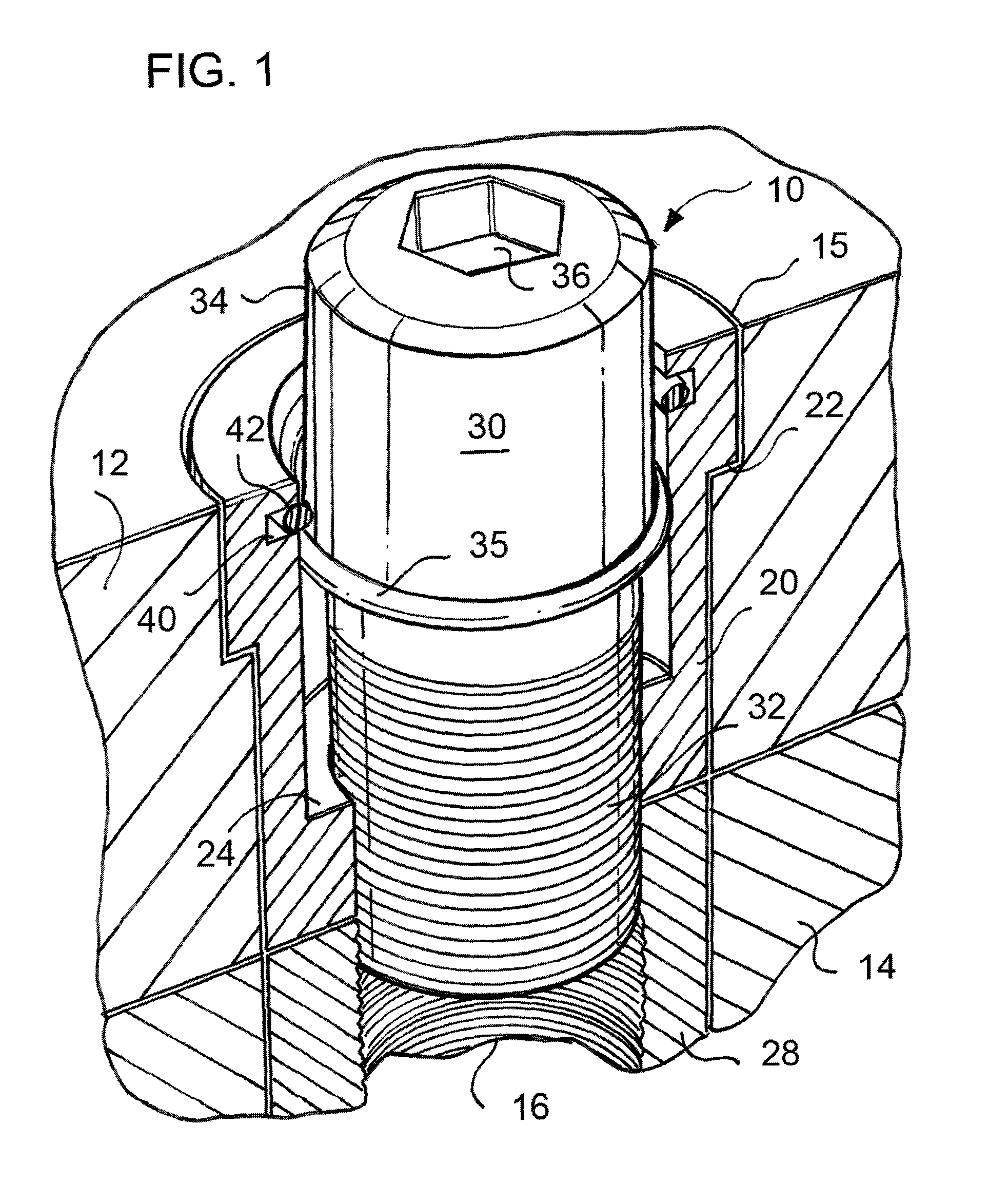 Captured screw assembly