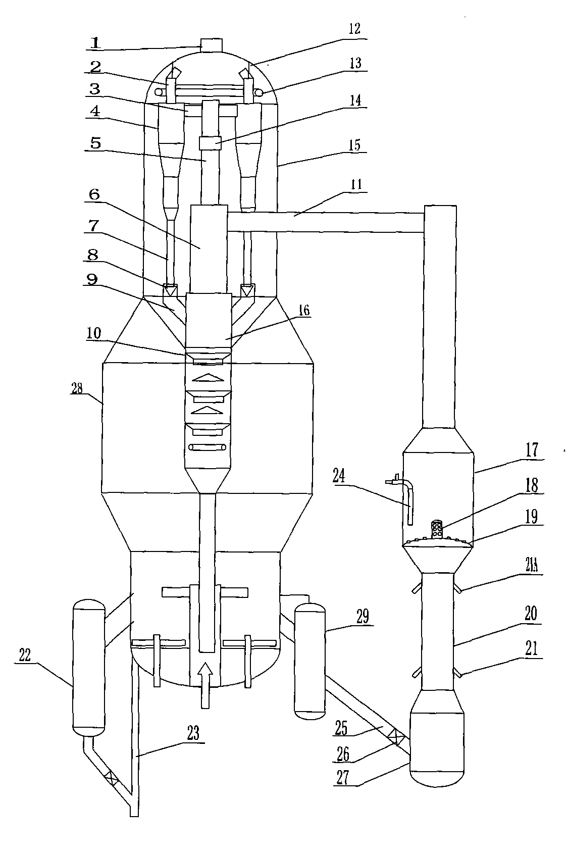 Heavy oil catalytic cracking method and device