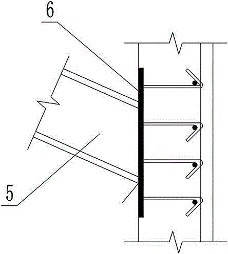 Roof steel structure and construction method thereof