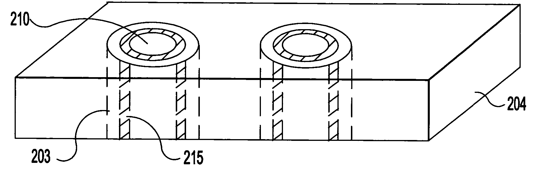 Silicon chip carrier with conductive through-vias and method for fabricating same