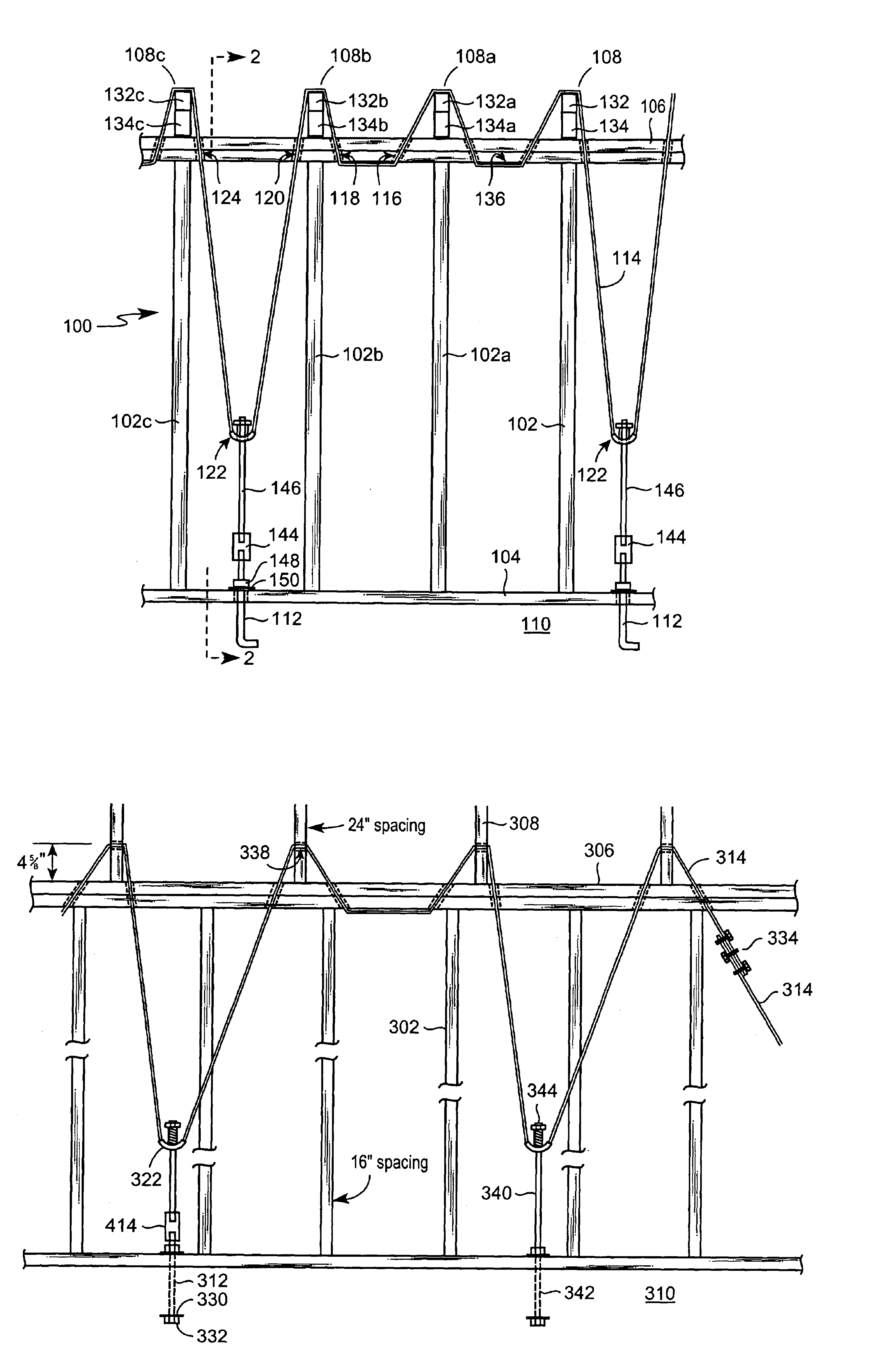 Cable system and method for wind-resistant buildings