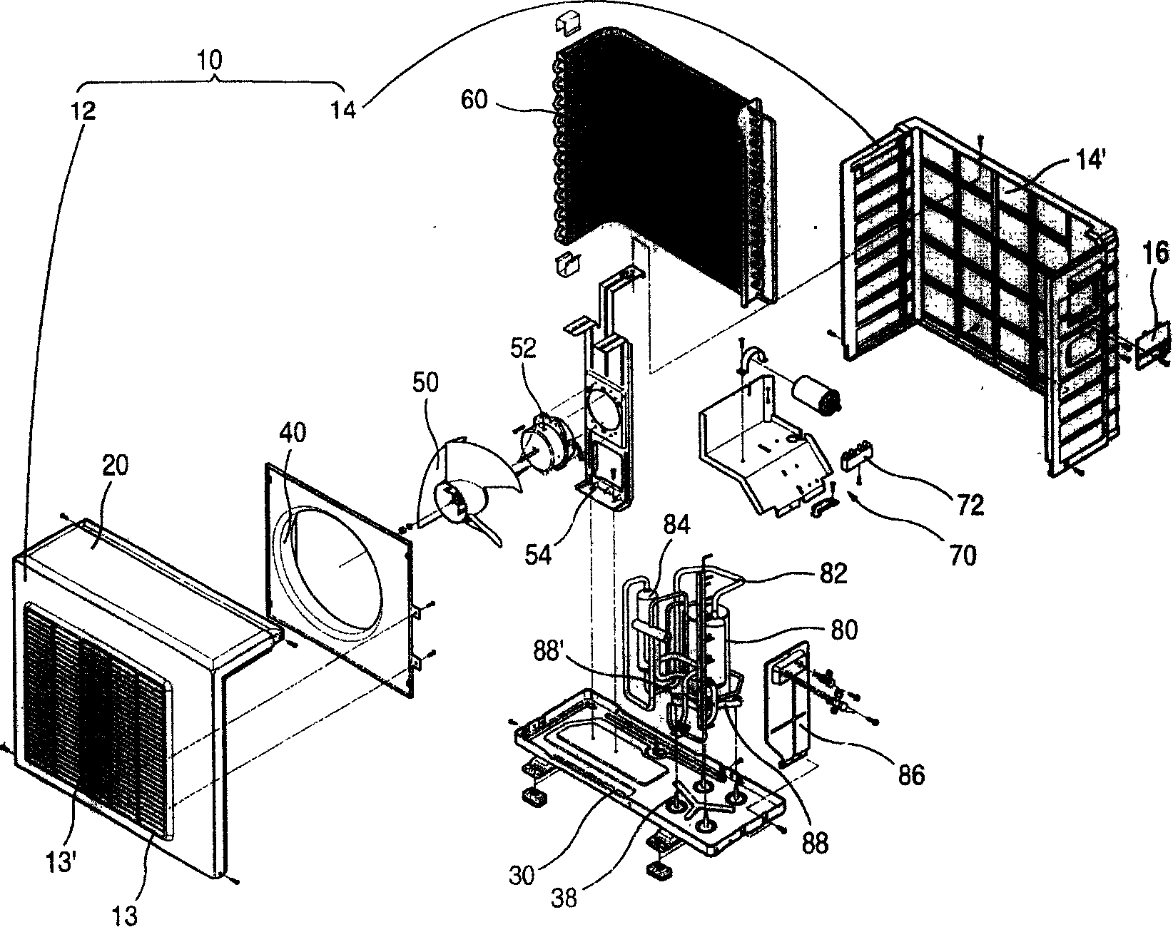 Outdoor machine of air conditioner